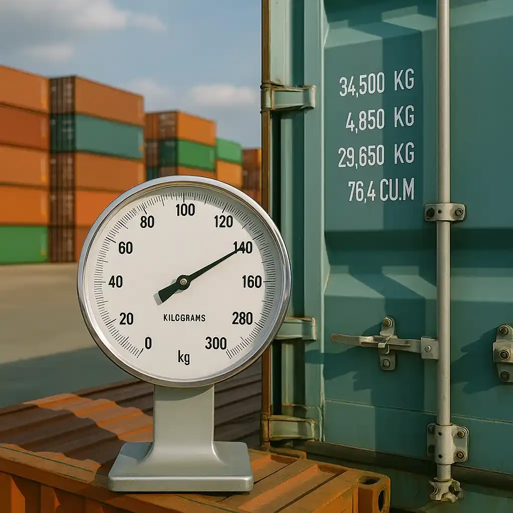 Cálculo por volumen y peso