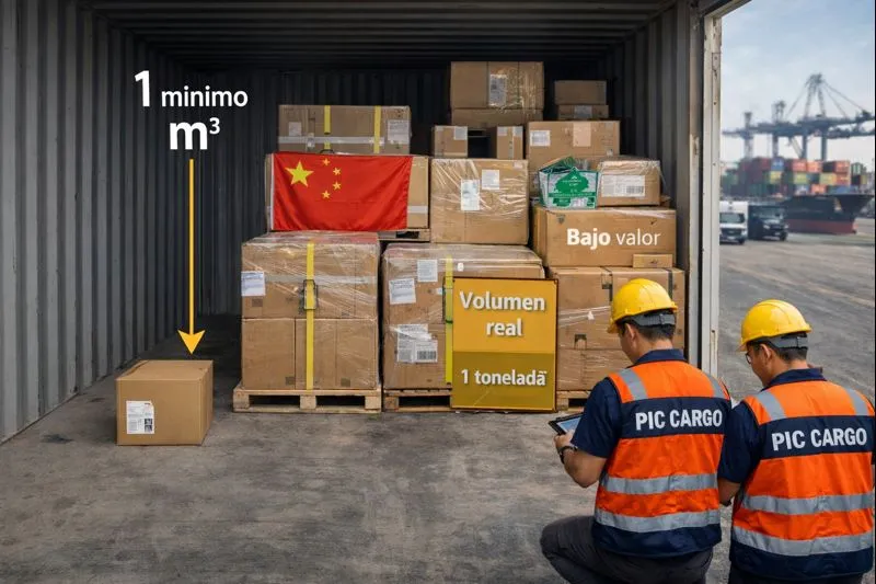 Carga consolidada desde China (referencial)