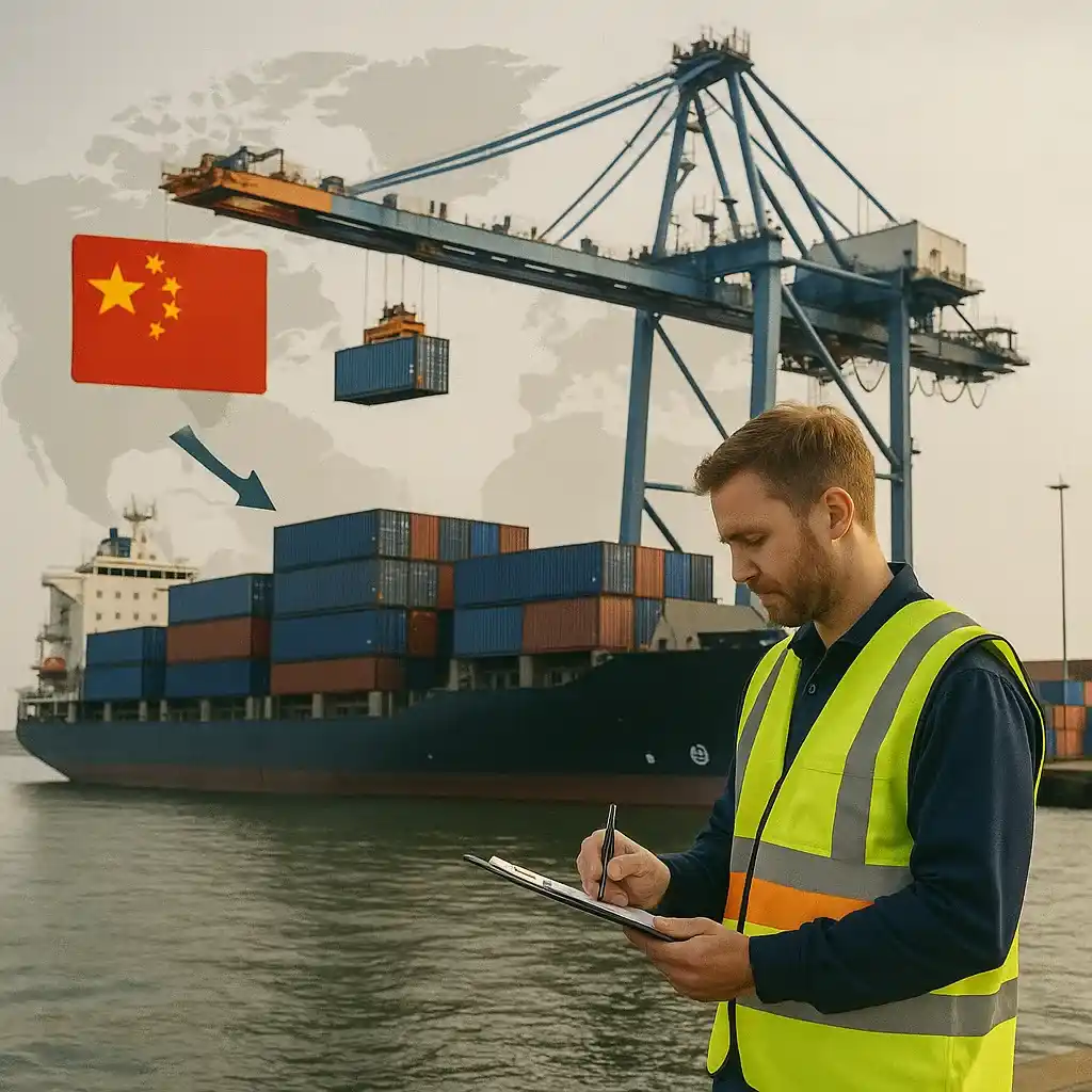 Ejemplo visual de importación y logística