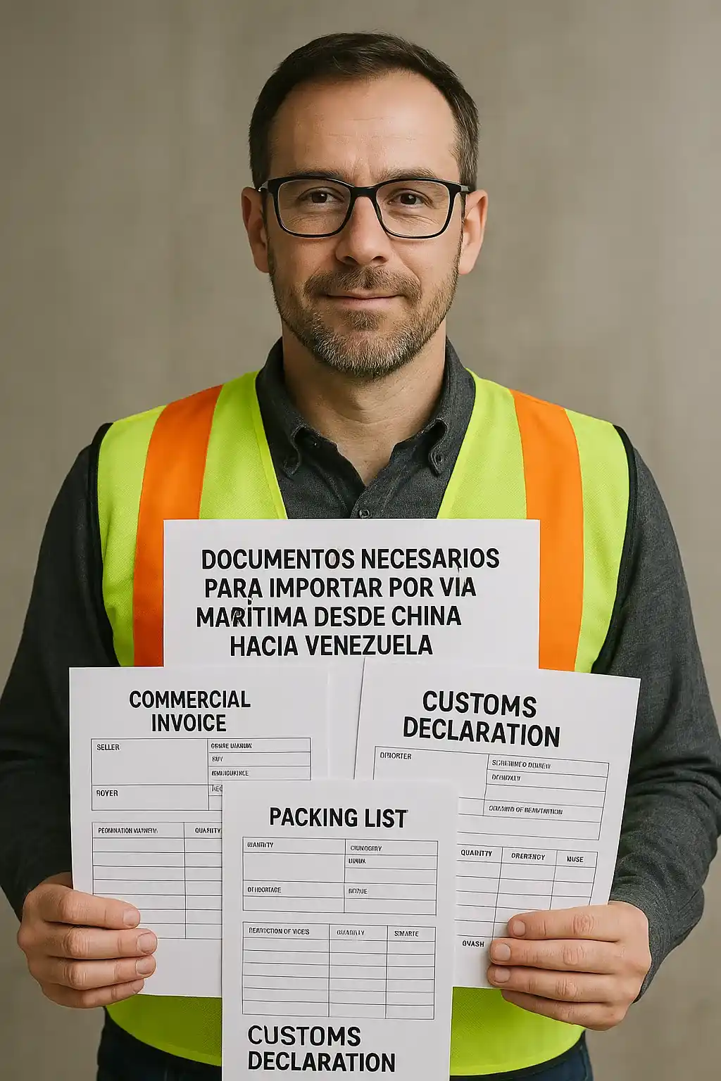 Documentos entregados por el proveedor en China