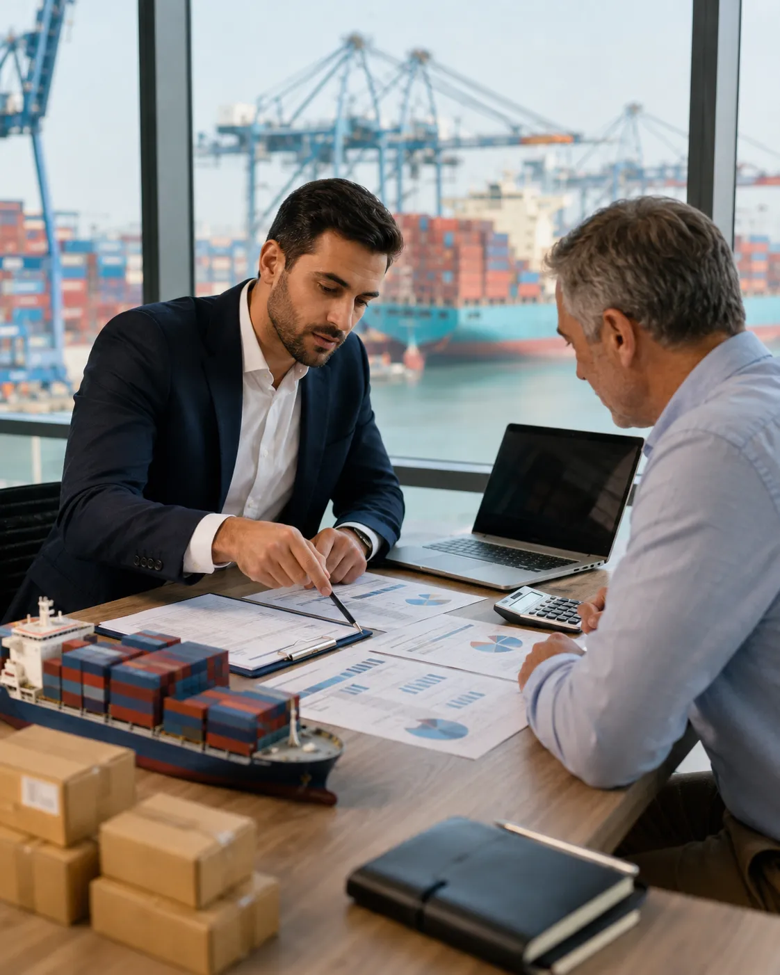 Operación logística internacional con contenedores de importación