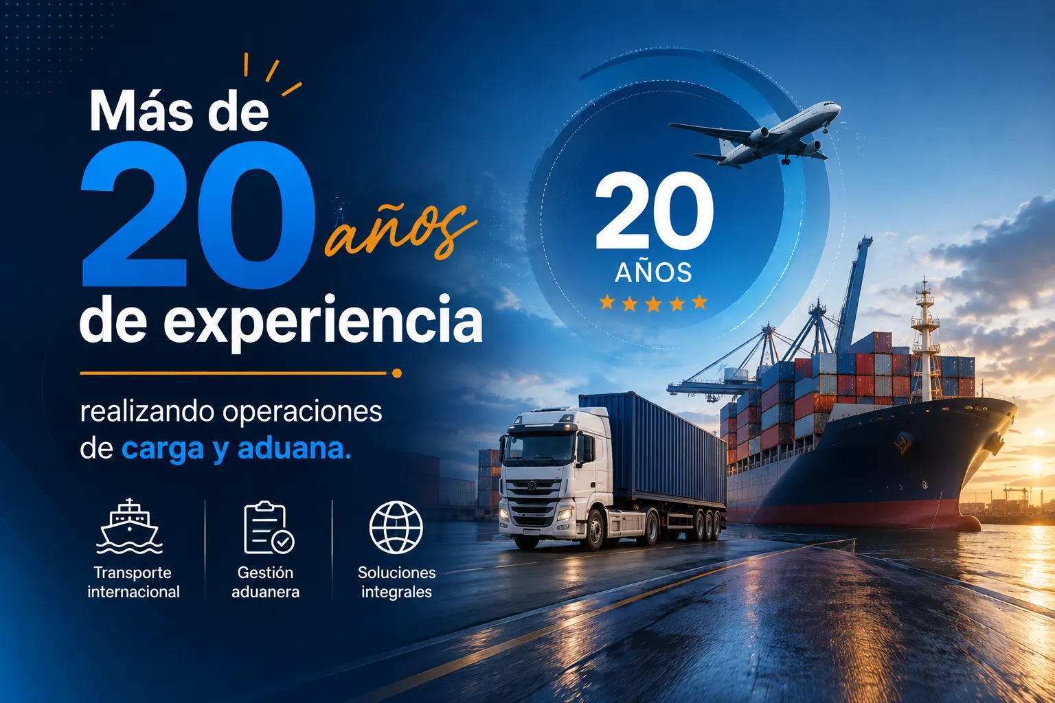 Operación de carga y logística internacional